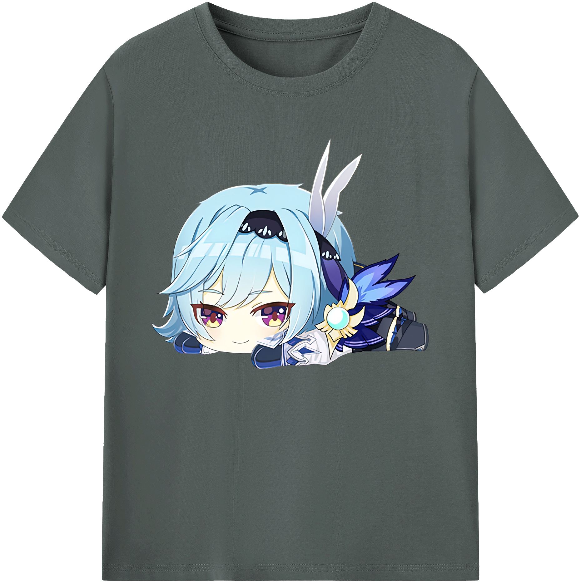 げんし神 优菈 ゆうら genshin Yūra 綿100％ メンズ半袖Tシャツ｜肌触りやわらか＆通気性